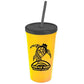 24 oz. Stadium Cup with Straw and Lid