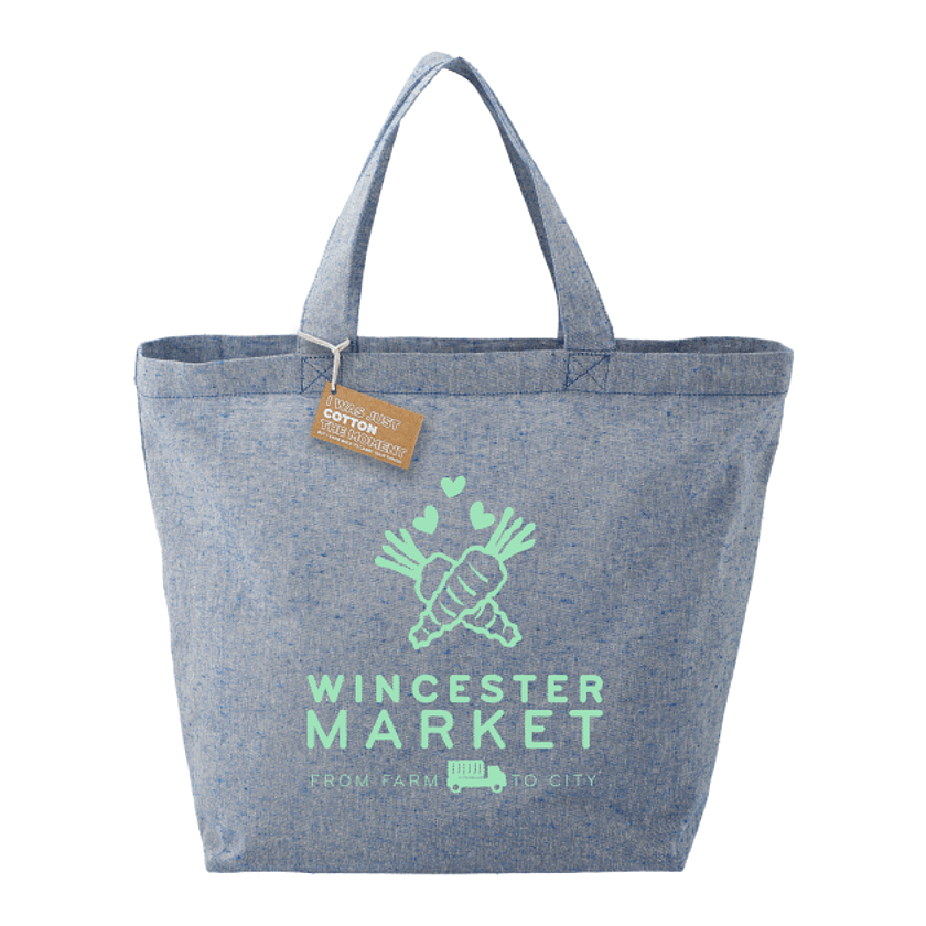 Recycled 5oz Cotton Twill Grocery Tote