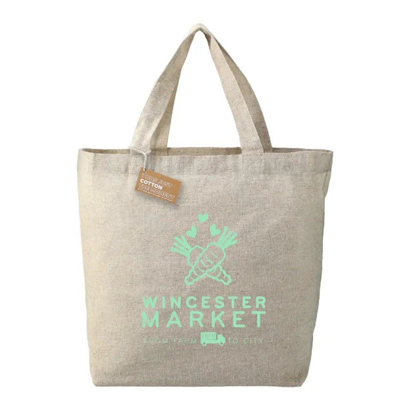 Recycled 5oz Cotton Twill Grocery Tote