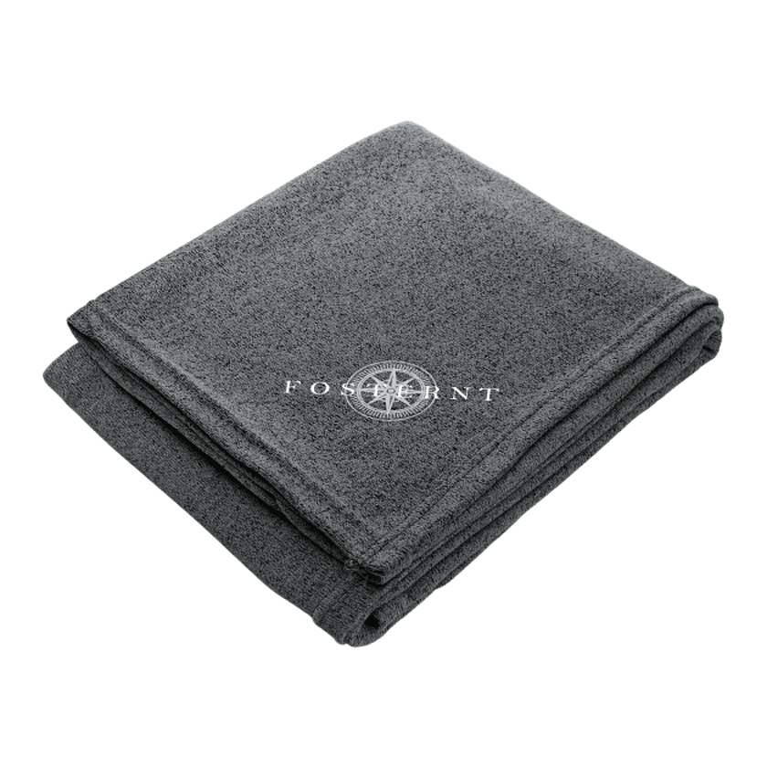 Heathered Fleece Throw Blanket 50" x 60" Unfolded