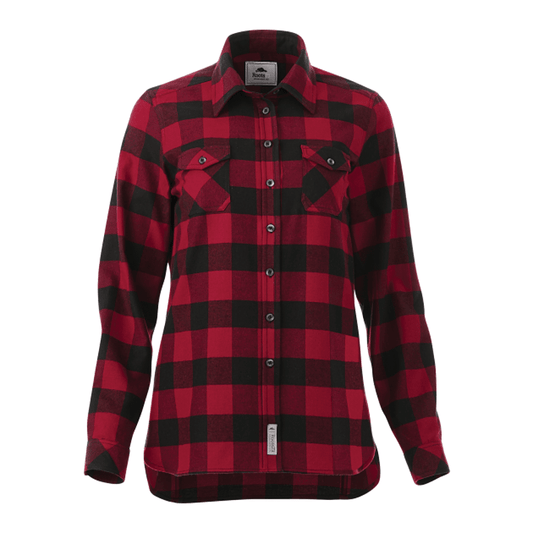 Women's SPRUCELAKE Roots73 Long Sleeve Button Up Flannel Shirt