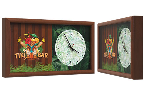 Open Face Wood Clock 22″ x 12″