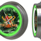 16" Chrome Steel Neon Clock with Custom Color Lens