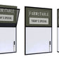 Flip Cover Dry Erase Wall Sign